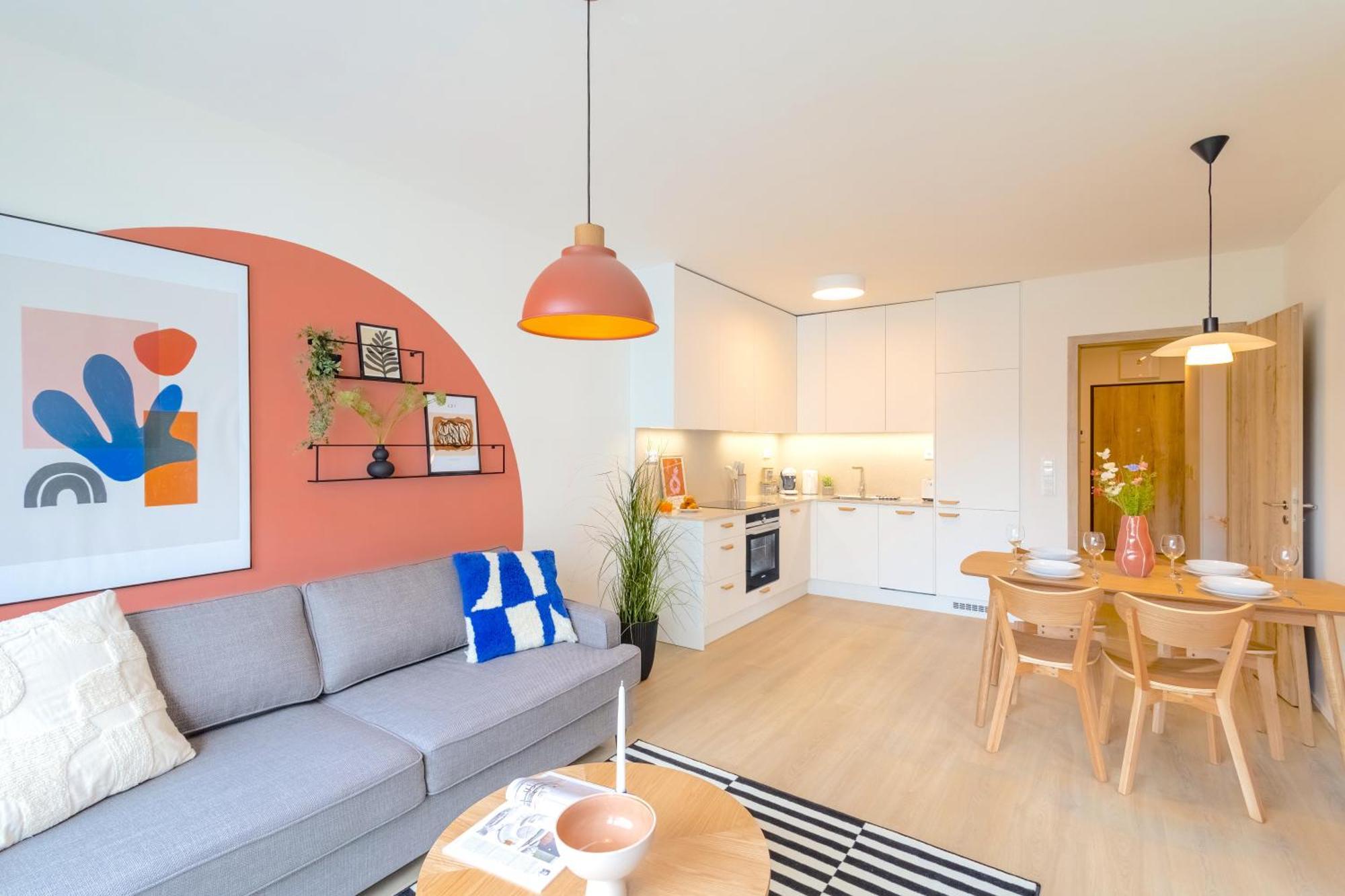 Design Apartment - Balcony, Free Parking, Yoga, 10 Mins To Center, By Gravity Praha Exteriér fotografie